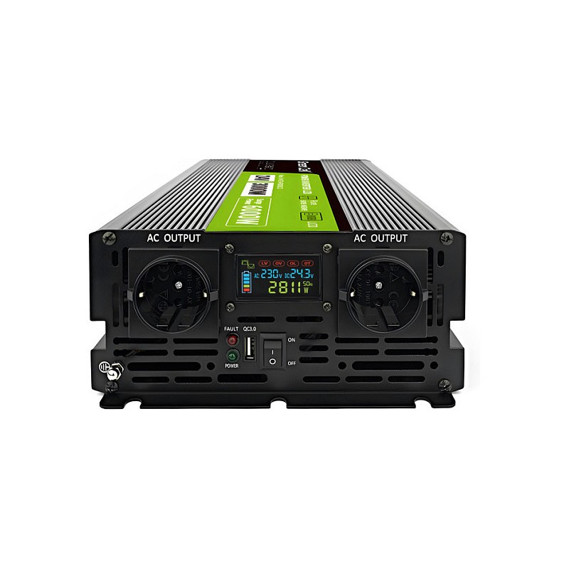 Green Cell KFZ Spannungswandler Power Inverter 24V to 230V 3000W 6000W Display — Buy in Cyprus with Fast Delivery