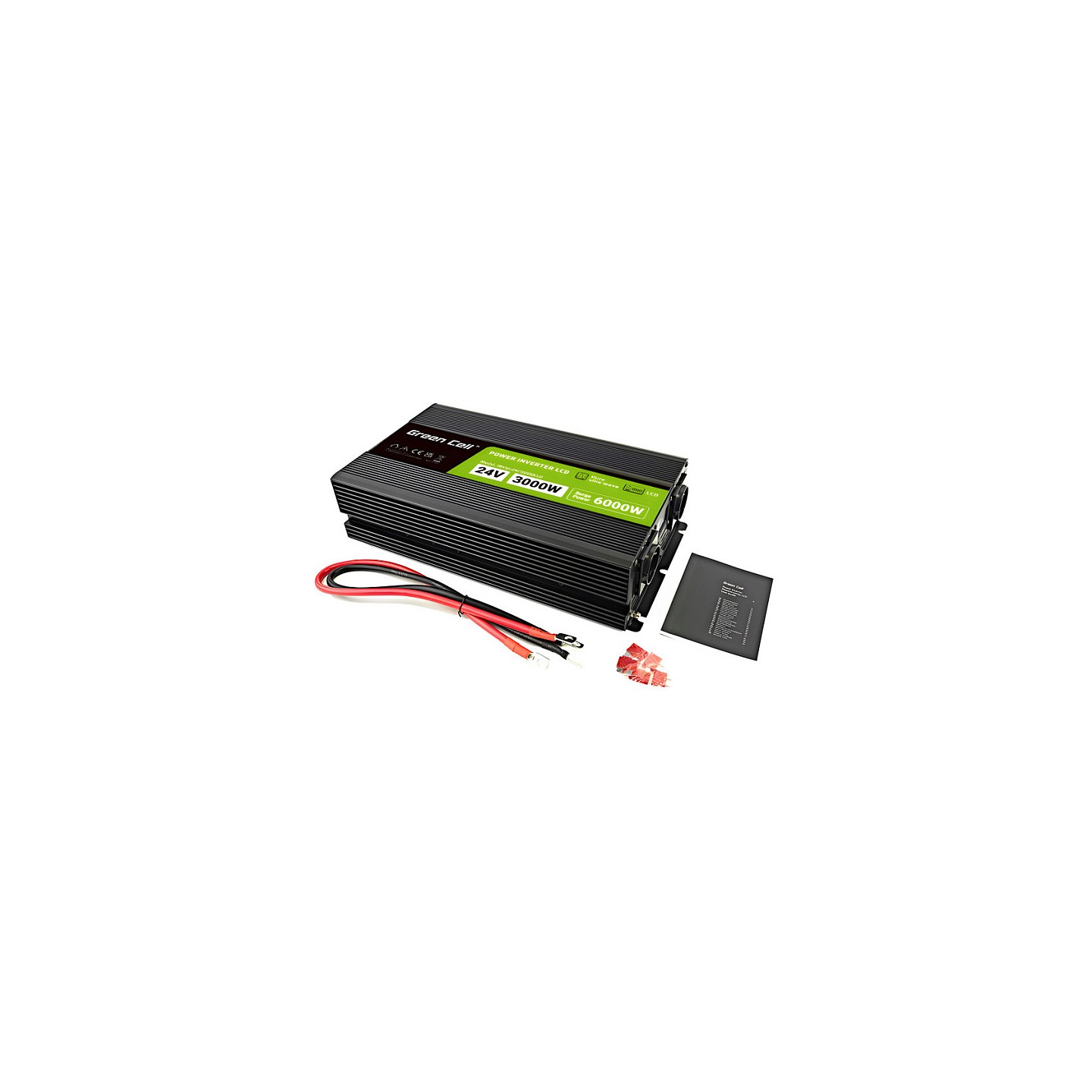 Green Cell KFZ Spannungswandler Power Inverter 24V to 230V 3000W 6000W Display — Buy in Cyprus with Fast Delivery