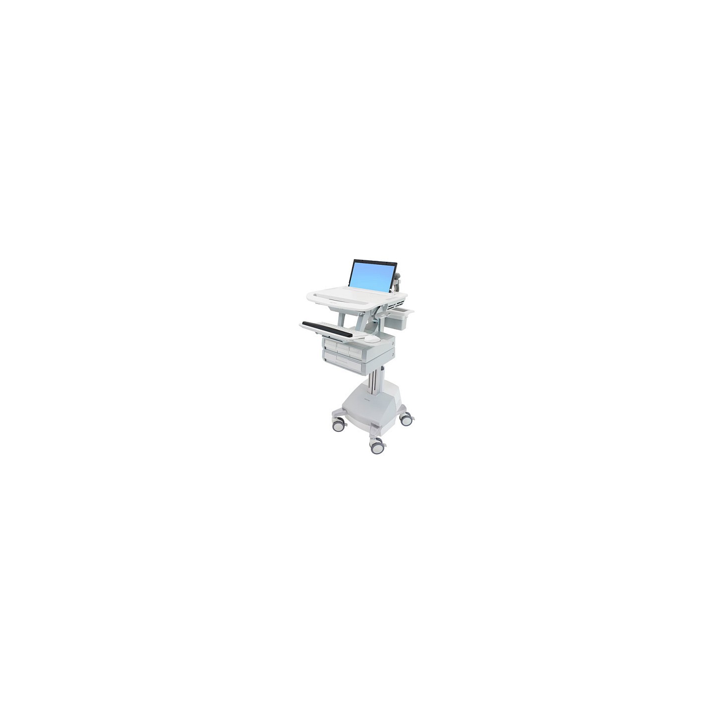 ERGOTRON StyleView Laptop-Wagen SLA-Antrieb 4 Schublade 3x1+1 bis 43.9cm 17.3Zoll 9.5kg.Anhebung 51cm 66Ah Power Syst...