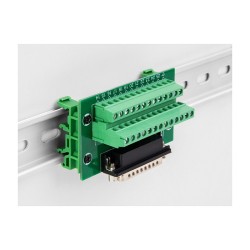 D-Sub 25 Pin Buchse zu Terminalblock für Hutschiene — Buy in Cyprus with Fast Delivery