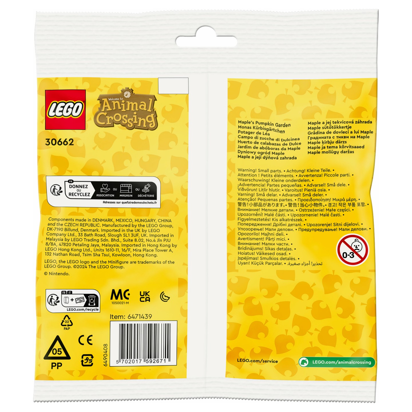 LEGO 30662 Animal Crossing Monas Krbisgrtchen (Polybag) — Buy in Cyprus with Fast Delivery