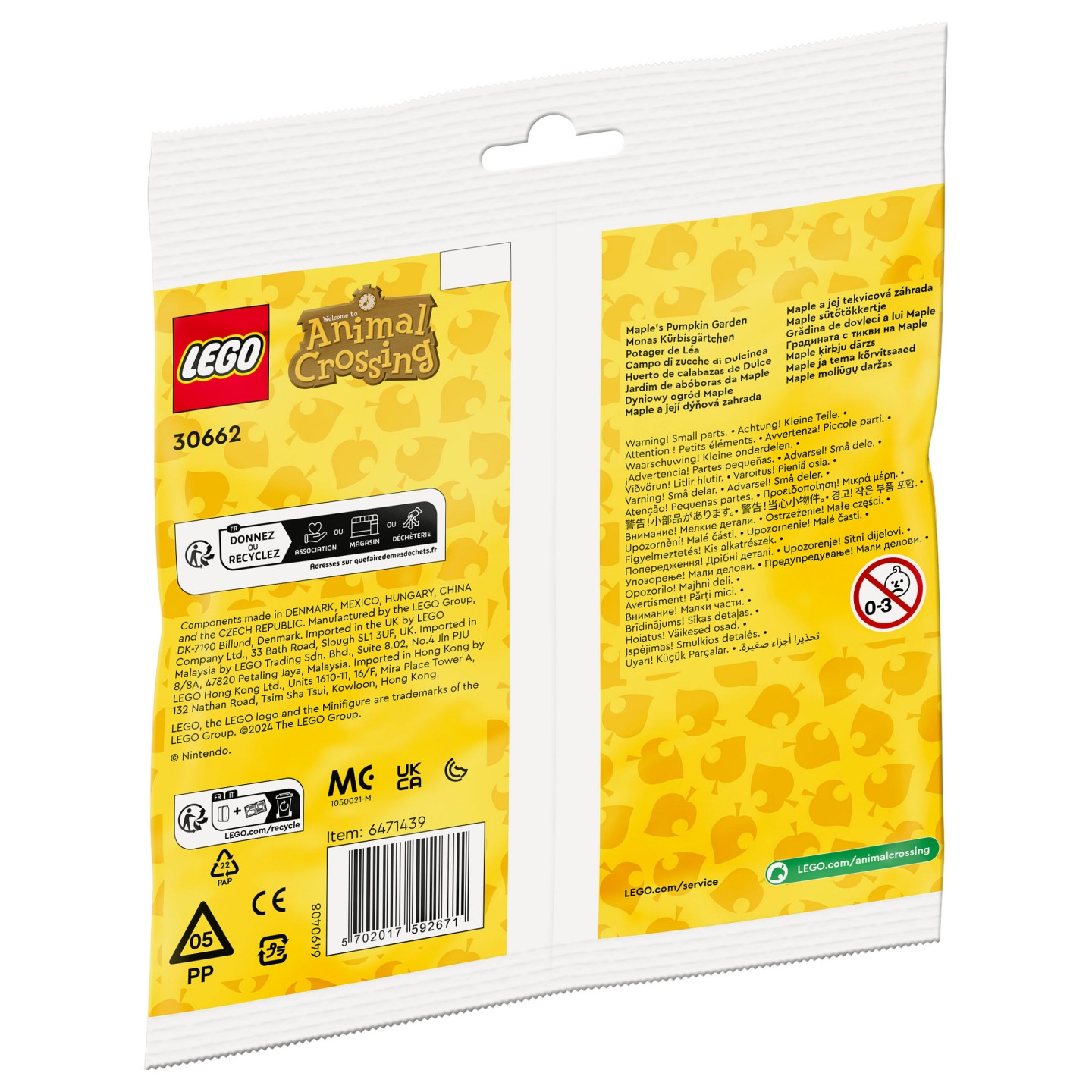 LEGO 30662 Animal Crossing Monas Krbisgrtchen (Polybag) — Buy in Cyprus with Fast Delivery