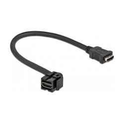 DELOCK Keystone Modul HDMI Buchse 110 to HDMI Buchse mit Kabel schwarz — Buy in Cyprus with Fast Delivery