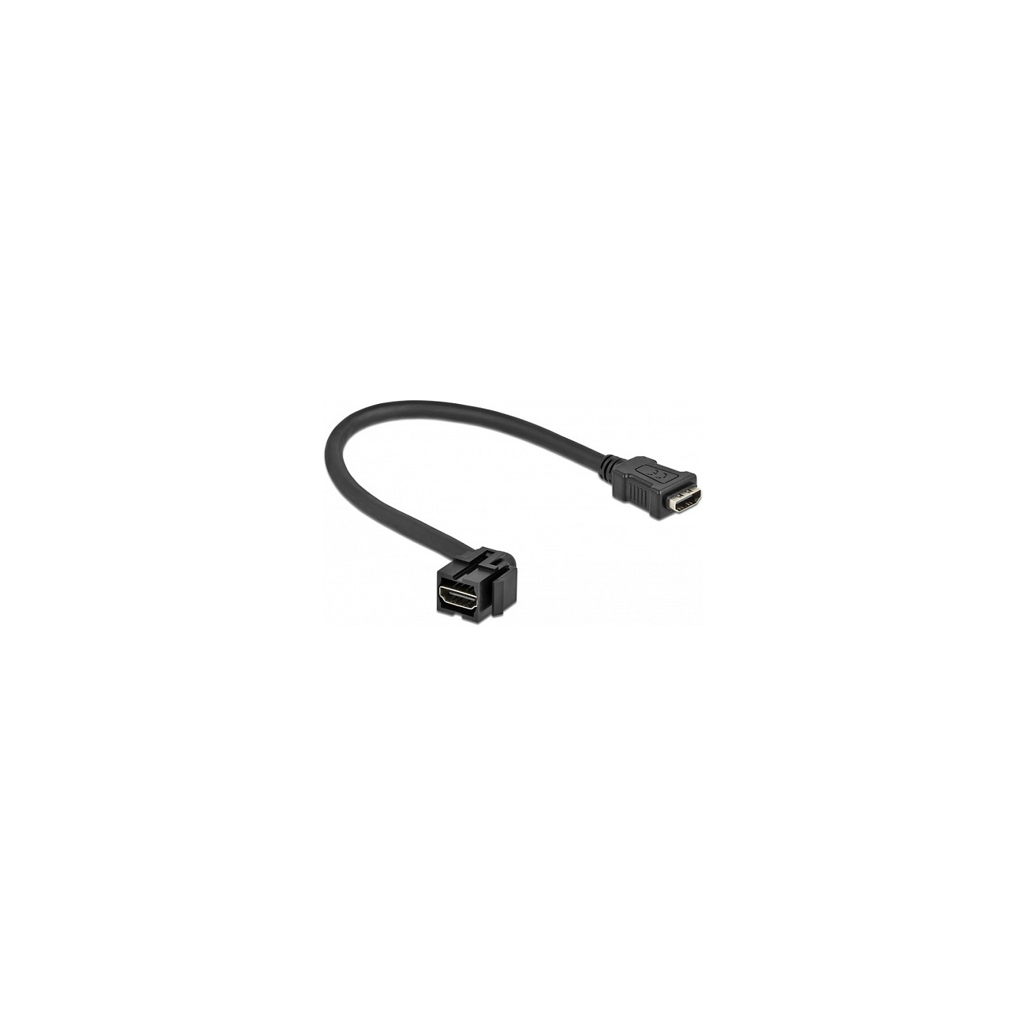 DELOCK Keystone Modul HDMI Buchse 110 to HDMI Buchse mit Kabel schwarz — Buy in Cyprus with Fast Delivery