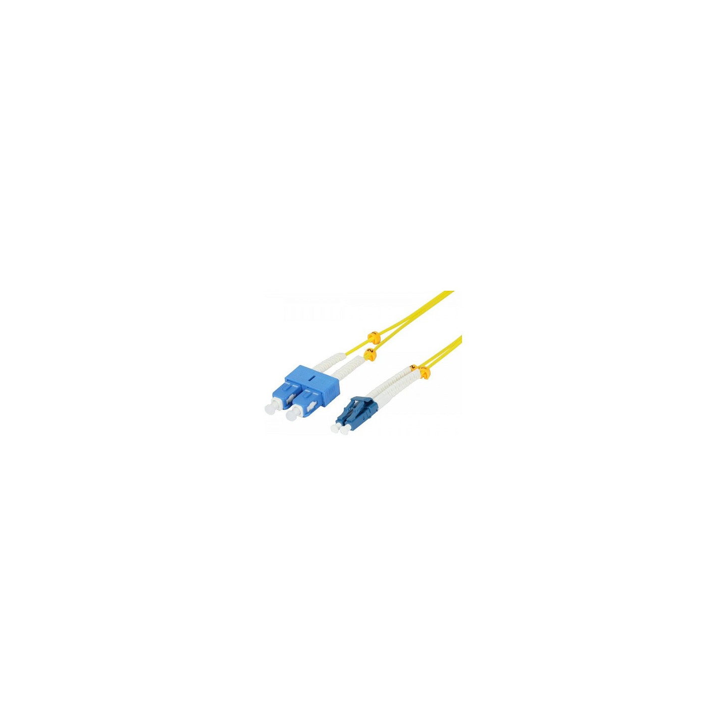 Synergy21 LWL-2-Faser-Patchk. 7.5mtr.LC-SC. 9 125um. OS2. AD2mm. flexible Knickschutztülle. G657.A2.
