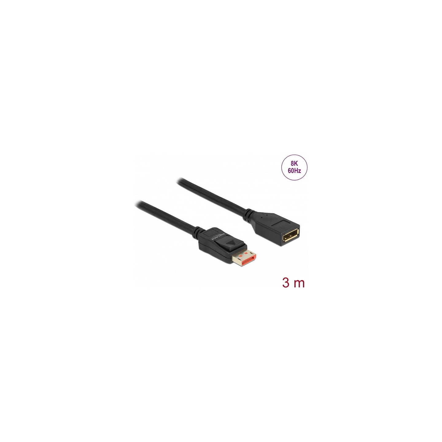 DELOCK DisplayPort Verlngerungskabel 8K 60 Hz 3 m — Buy in Cyprus with Fast Delivery