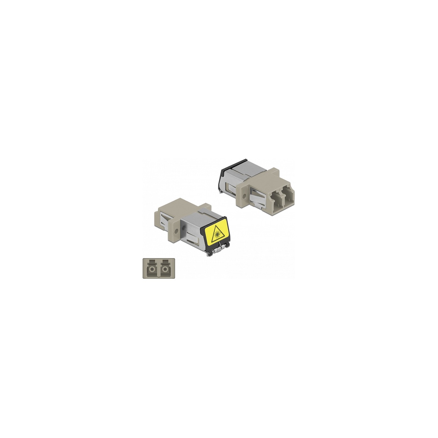LWL Kupplung mit Laserschutzklappe LC Duplex Buchse zu LC Duplex Buchse Multimode beige — Buy in Cyprus with Fast Delivery