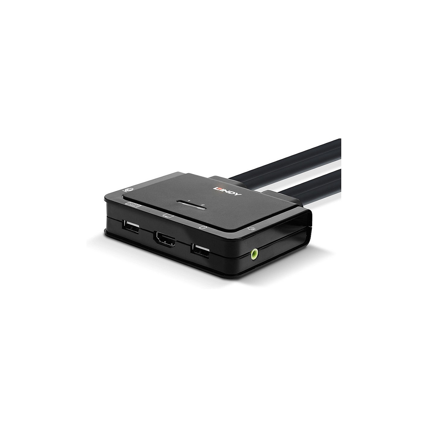 LINDY 2 Port HDMI 2.0 18G. USB 2.0 KVM Switch mit Audio — Buy in Cyprus with Fast Delivery