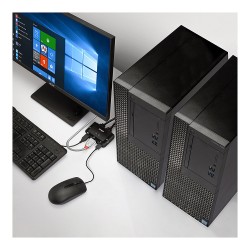 LINDY 2 Port HDMI 2.0 18G. USB 2.0 KVM Switch mit Audio — Buy in Cyprus with Fast Delivery