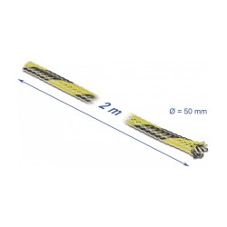 Geflechtschlauch dehnbar 2 m x 50 mm schwarz-gelb — Buy in Cyprus with Fast Delivery