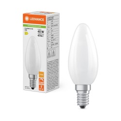 Osram LED CLB40 DIM 3.4W 827 FIL FR E14 P Frosted Dimmbare LED Kerzenlampe — Buy in Cyprus with Fast Delivery