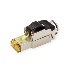 ROLINE feldkonfektionierbarer RJ-45 Stecker Cat.6A (Class EA). STP. silberfarben — Buy in Cyprus with Fast Delivery