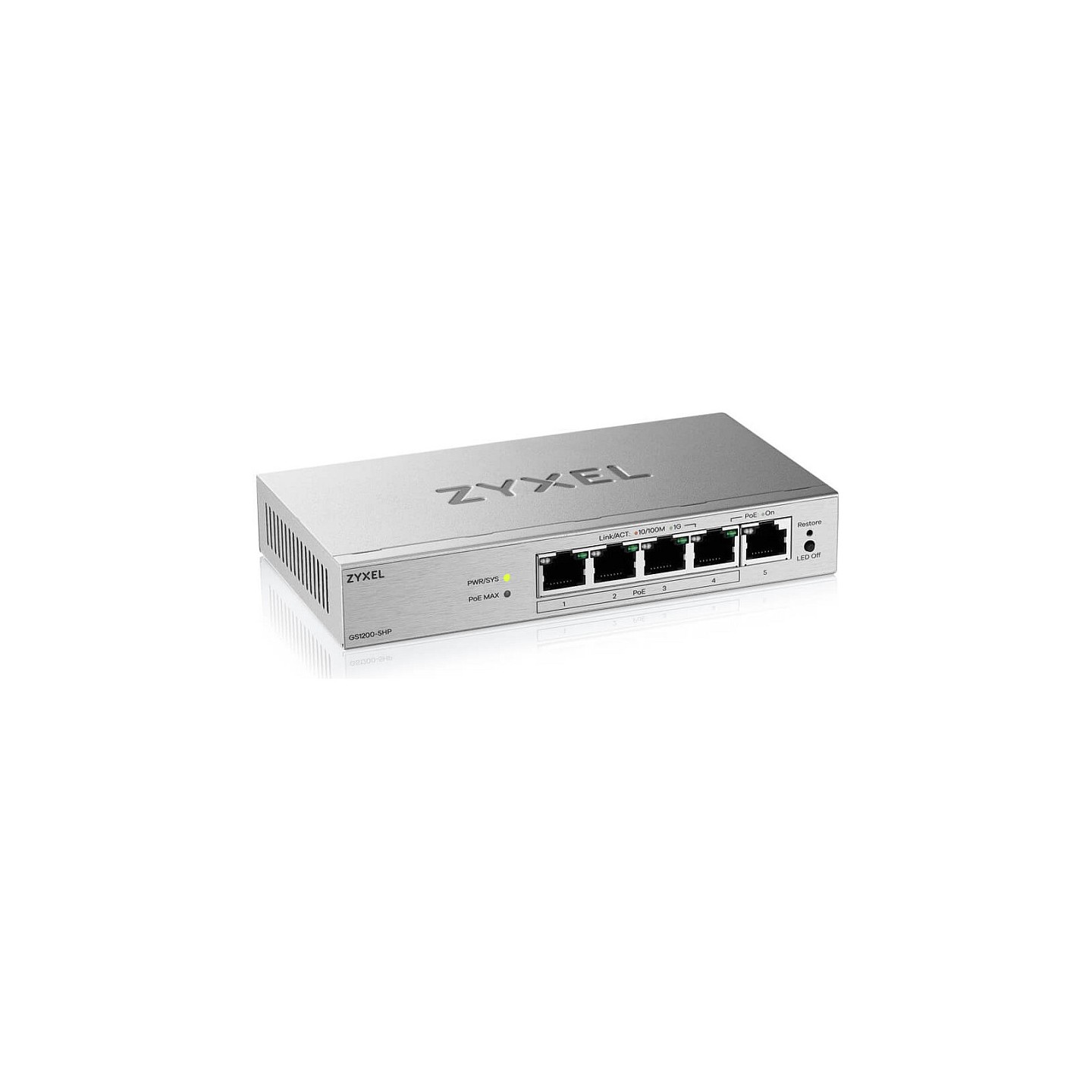 Zyxel GS1200-5HPV3 5-Port Gigabit PoE+ Web — Buy in Cyprus with Fast Delivery