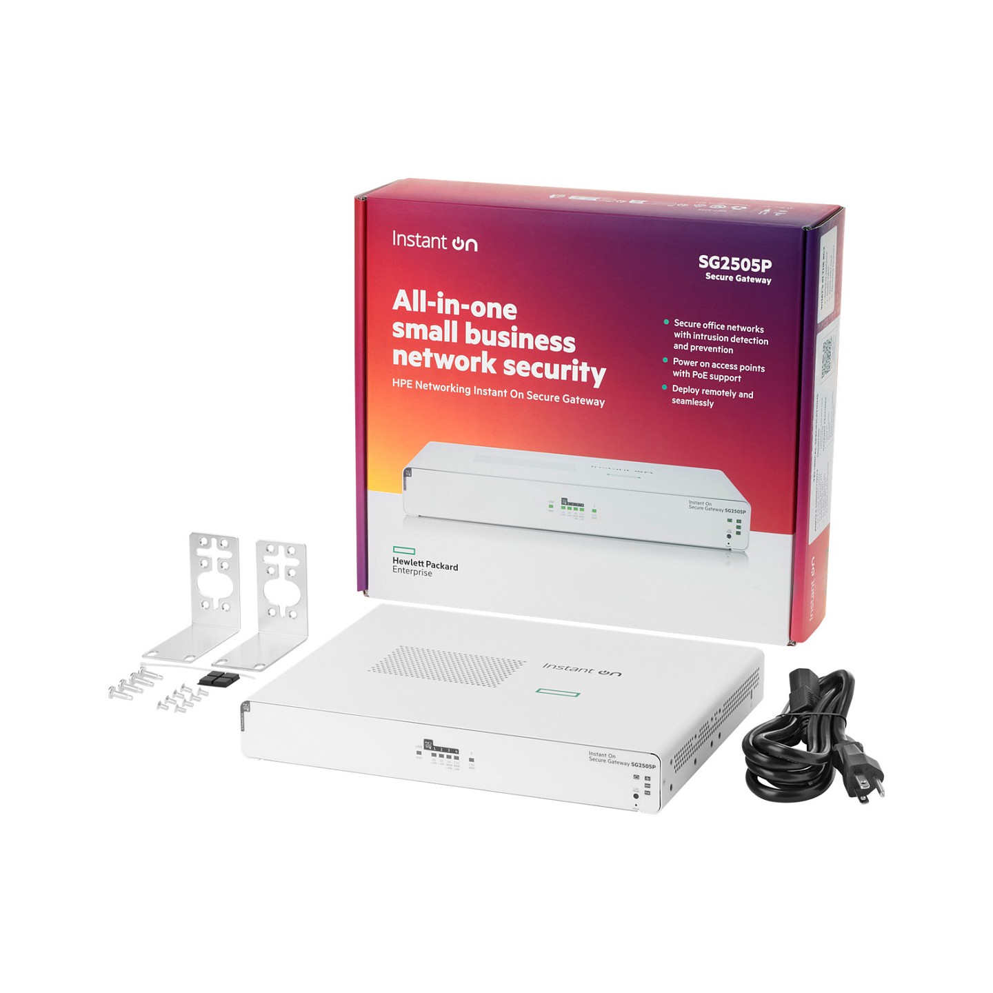 HPE Networking Instant On Secure Gateway 5-port SmartRate 2.5G PoE+ 64W SG2505P EU en — Buy in Cyprus with Fast Delivery