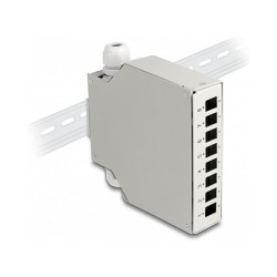 LWL Verteilerbox für Hutschiene 8 Port grau — Buy in Cyprus with Fast Delivery