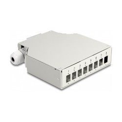LWL Verteilerbox für Hutschiene 8 Port grau — Buy in Cyprus with Fast Delivery
