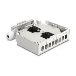 LWL Verteilerbox für Hutschiene 8 Port grau — Buy in Cyprus with Fast Delivery