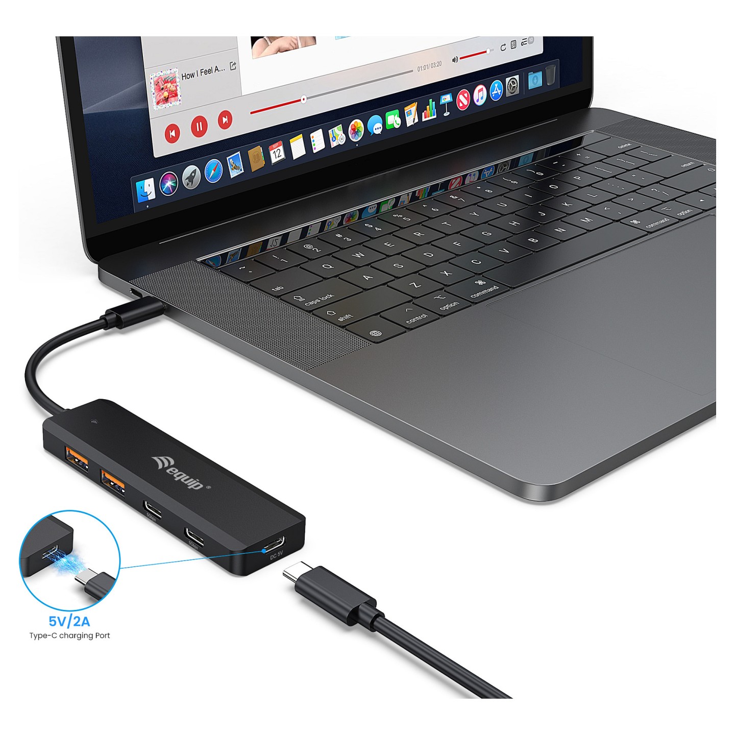 Equip USB-Hub 4-Port 3.2 C- to 2xUSB-C 2xUSB-A 10Gbps o.Netz.sw — Buy in Cyprus with Fast Delivery