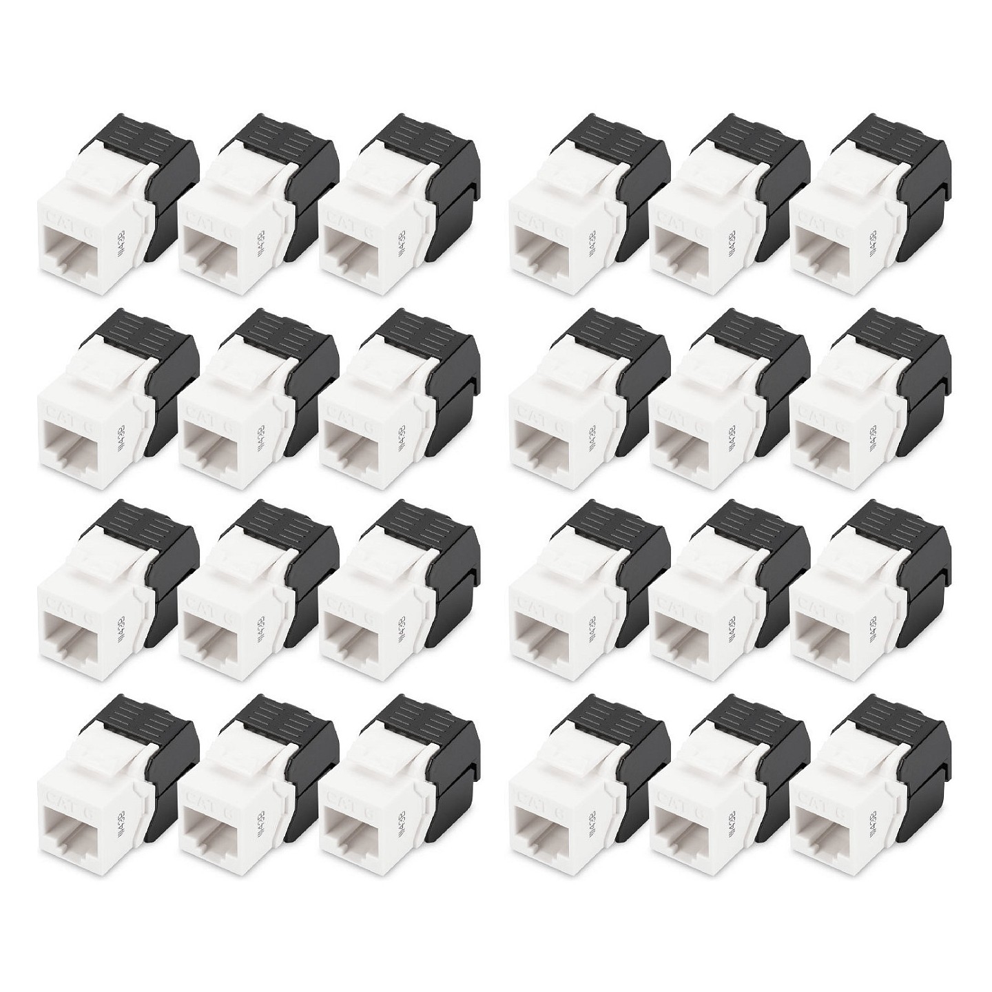 DIGITUS Keystone Jack Cat6 RJ45- to LSA ungeschirmt 250MHz 24St — Buy in Cyprus with Fast Delivery