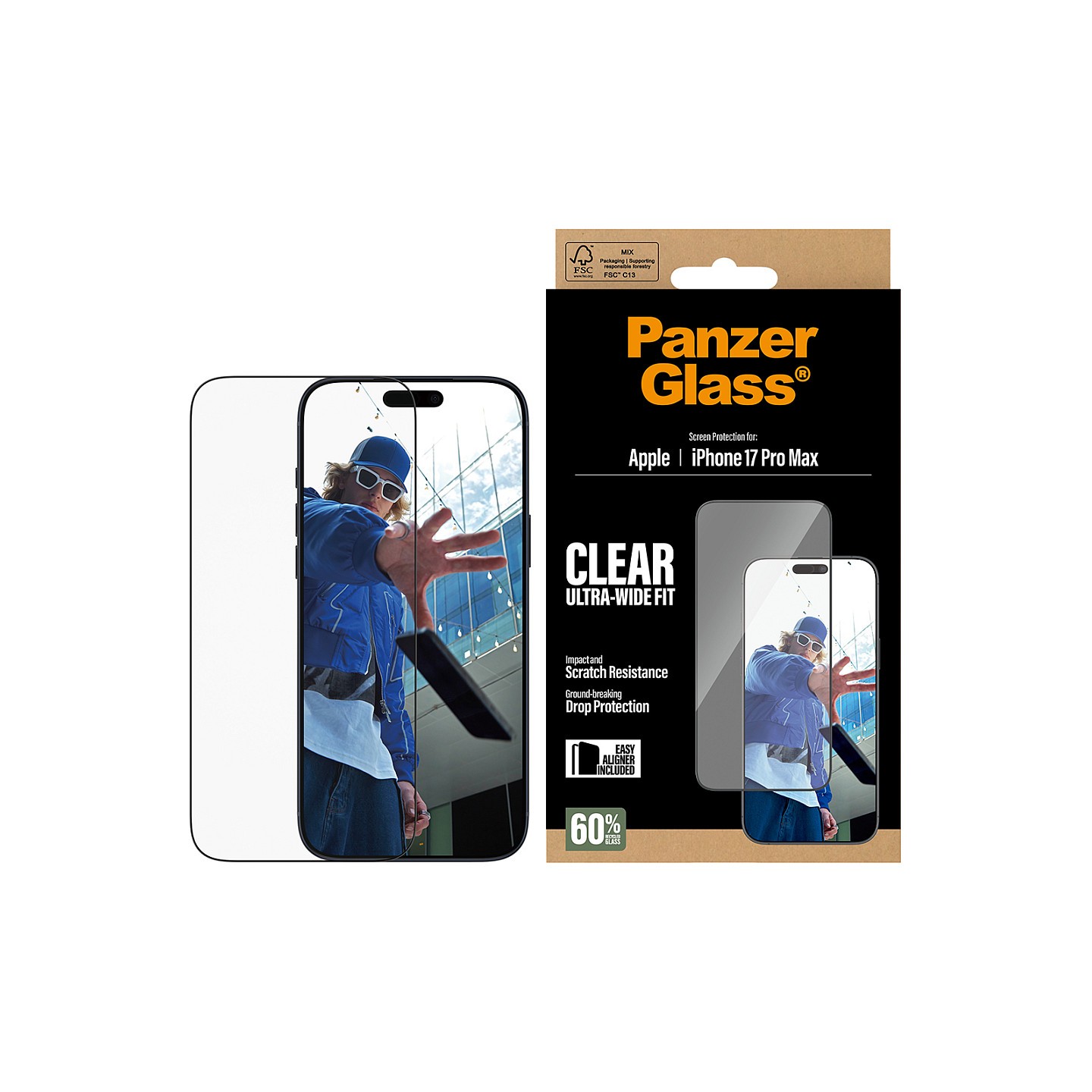 PanzerGlass Schutzglas iPhone 17 Pro Max UWF — Buy in Cyprus with Fast Delivery