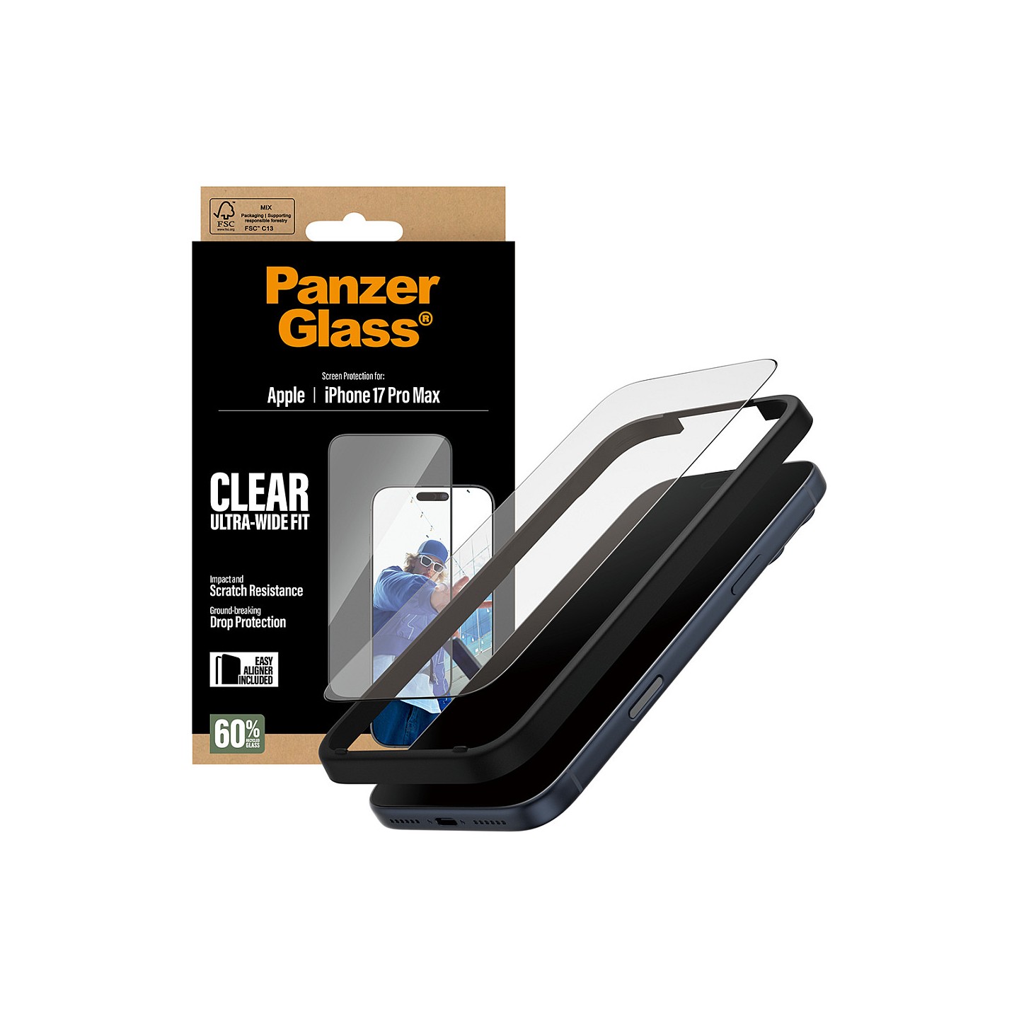 PanzerGlass Schutzglas iPhone 17 Pro Max UWF — Buy in Cyprus with Fast Delivery