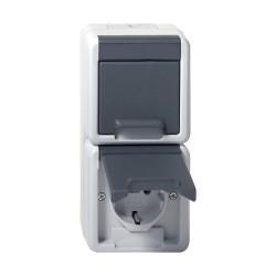 GIRA 478030 SCHUKO 2f senkr. KD WG AP Grau — Buy in Cyprus with Fast Delivery