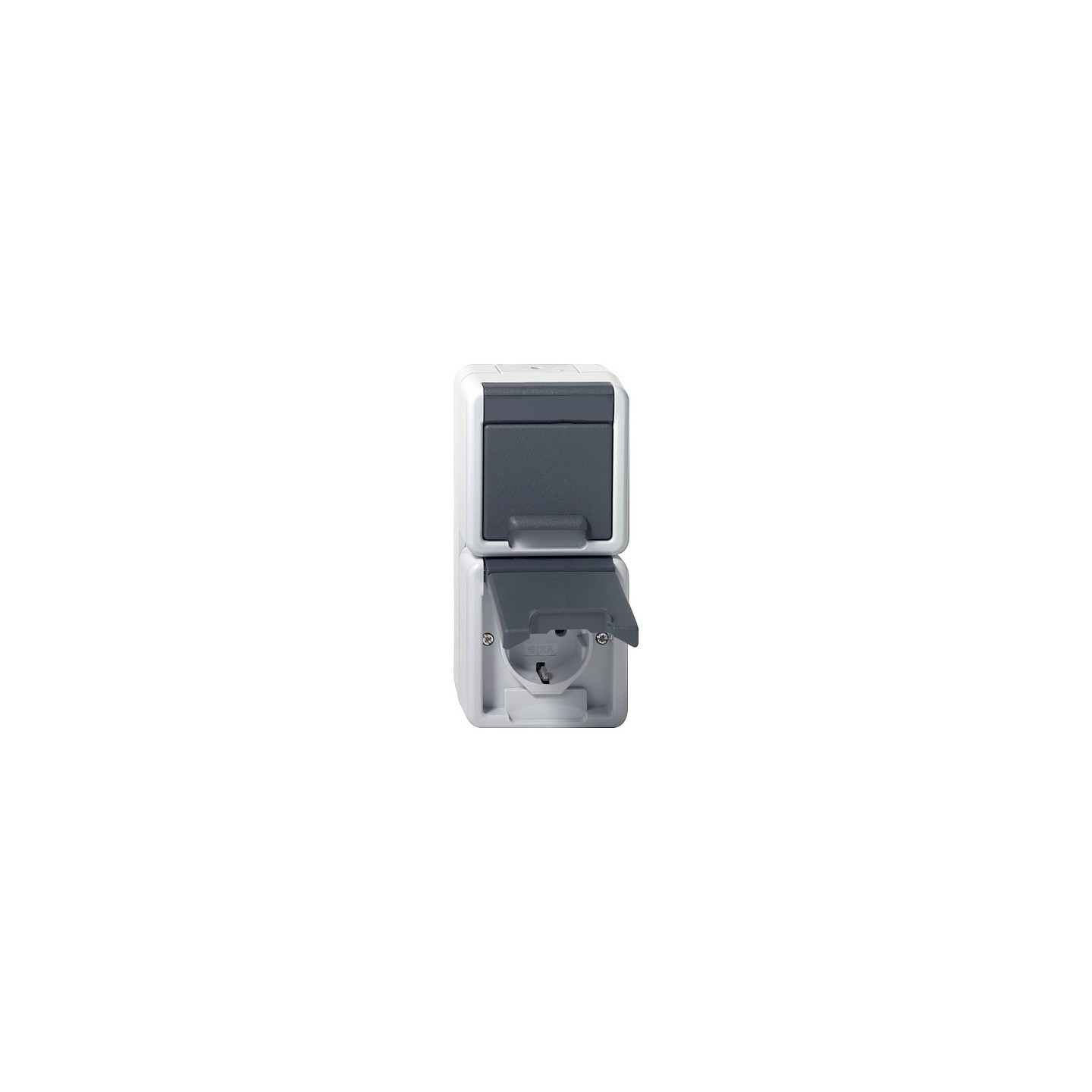 GIRA 478030 SCHUKO 2f senkr. KD WG AP Grau — Buy in Cyprus with Fast Delivery