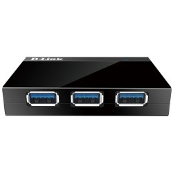 Buy D-Link DUB-1340 - 4-Port USB 3.0 SuperSpeed Hub, Powered - Black (5V/4A) in Cyprus, Nicosia, Limassol, Larnaka, Pafos
