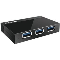 Buy D-Link DUB-1340 - 4-Port USB 3.0 SuperSpeed Hub, Powered - Black (5V/4A) in Cyprus, Nicosia, Limassol, Larnaka, Pafos