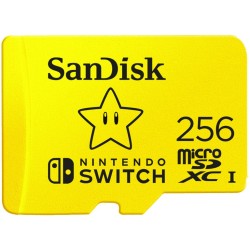 Buy SanDisk microSDXC 256GB for Nintendo Switch - SDSQXAO-256G-GNCZN - Yellow, U... in Cyprus, Nicosia, Limassol, Larnaka, Pafos