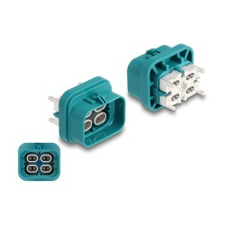 DELOCK HDMTD quad Stecker fur PCB Schutzart IP67 IP69K — Buy in Cyprus with Fast Delivery