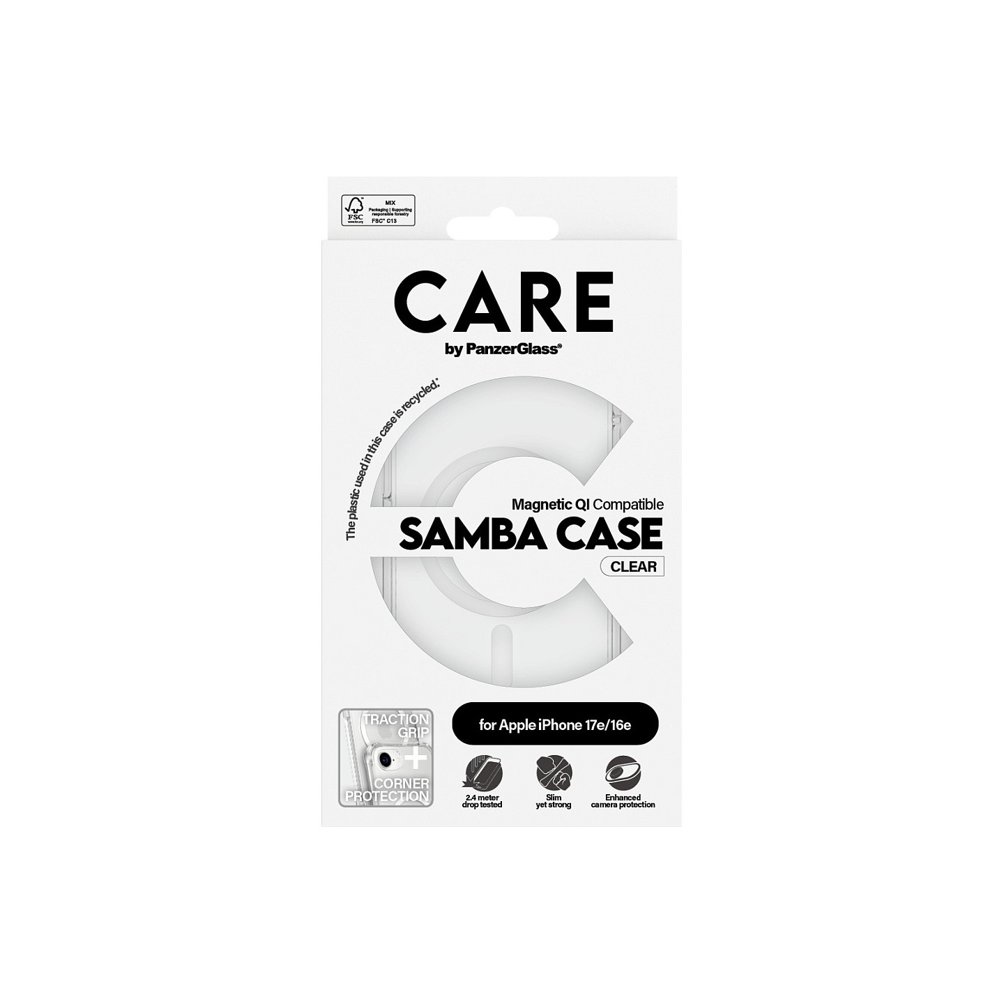 CARE Case Fashionable Samba w. MagSafe. clear iPhone 16e — Buy in Cyprus with Fast Delivery