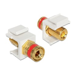 Keystone Modul Polklemme to Gewindebuchse rot weiß — Buy in Cyprus with Fast Delivery