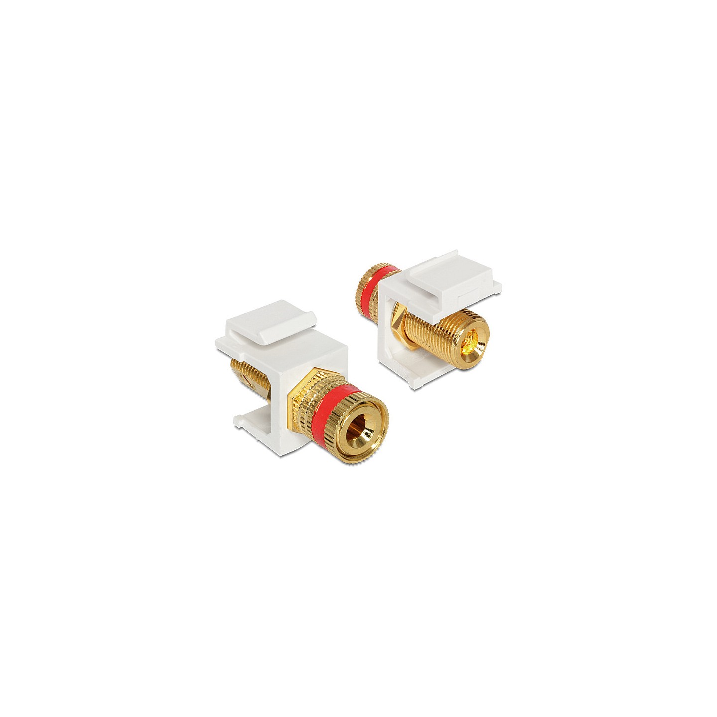 Keystone Modul Polklemme to Gewindebuchse rot weiß — Buy in Cyprus with Fast Delivery