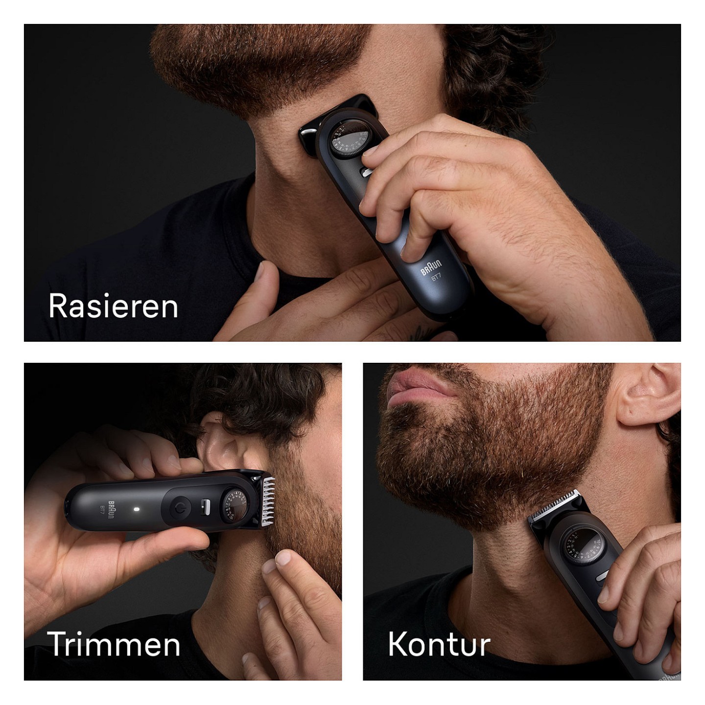Braun Series 7 Beard Trimmer BT7520 244909 Akku Netz deep blue metallic 6 Aufsät — Buy in Cyprus with Fast Delivery