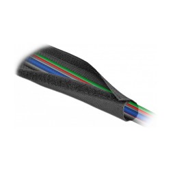 Gewebeschlauch mit Klettverschluss hitzebeständig 10 m x 20 mm schwarz — Buy in Cyprus with Fast Delivery