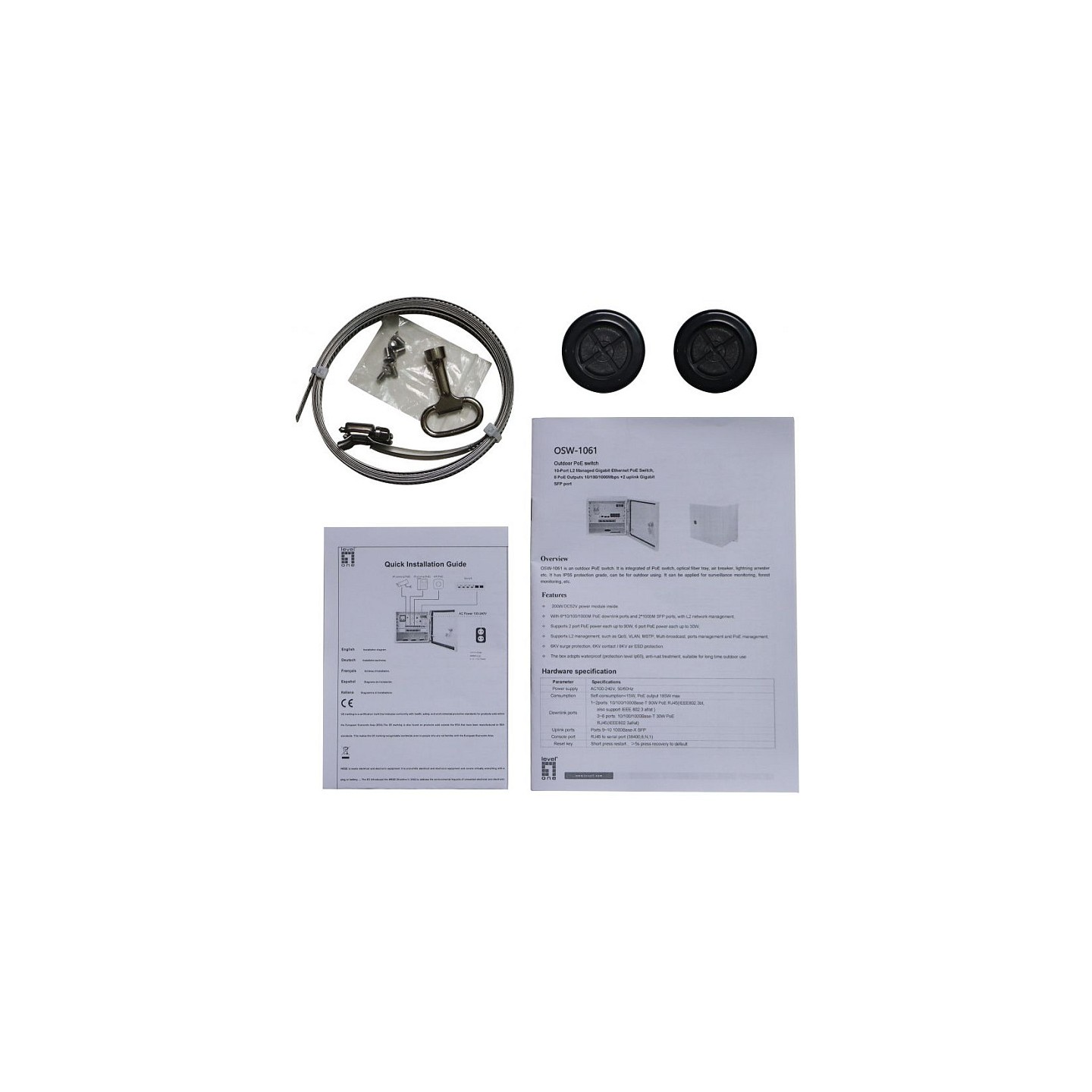 Switch 10x GE OSW-1061. 8x Outputs 802.3at af PoE — Buy in Cyprus with Fast Delivery