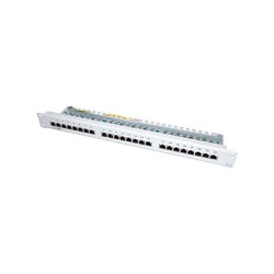 VALUE Kat.5e Class D 48.26cm 19Zoll-Patchpanel 24P geschirmt grau — Buy in Cyprus with Fast Delivery