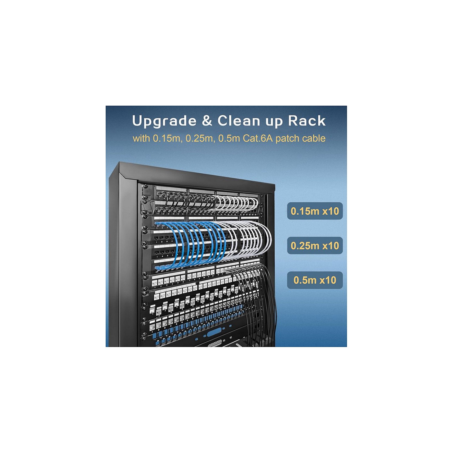 Equip Patchkabel Cat6A SlimFlex U UTP 0.15m weiß LSZH 2xRJ45 Polybeutel — Buy in Cyprus with Fast Delivery