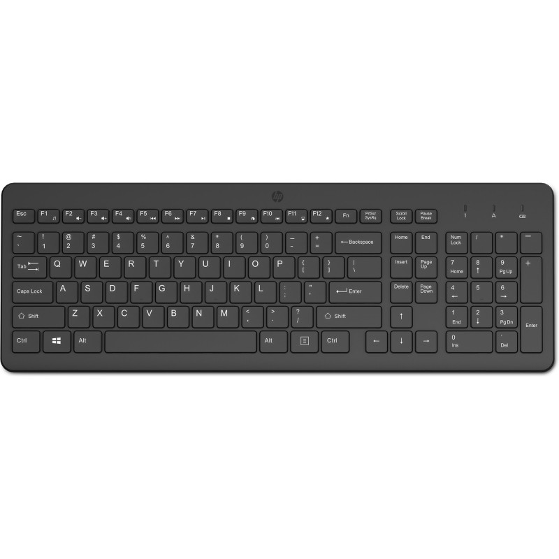 Buy HP 225 Wireless Keyboard - Full-size (100%) RF 2.4GHz - Touchpad, Numeric Ke... in Cyprus, Nicosia, Limassol, Larnaka, Pafos