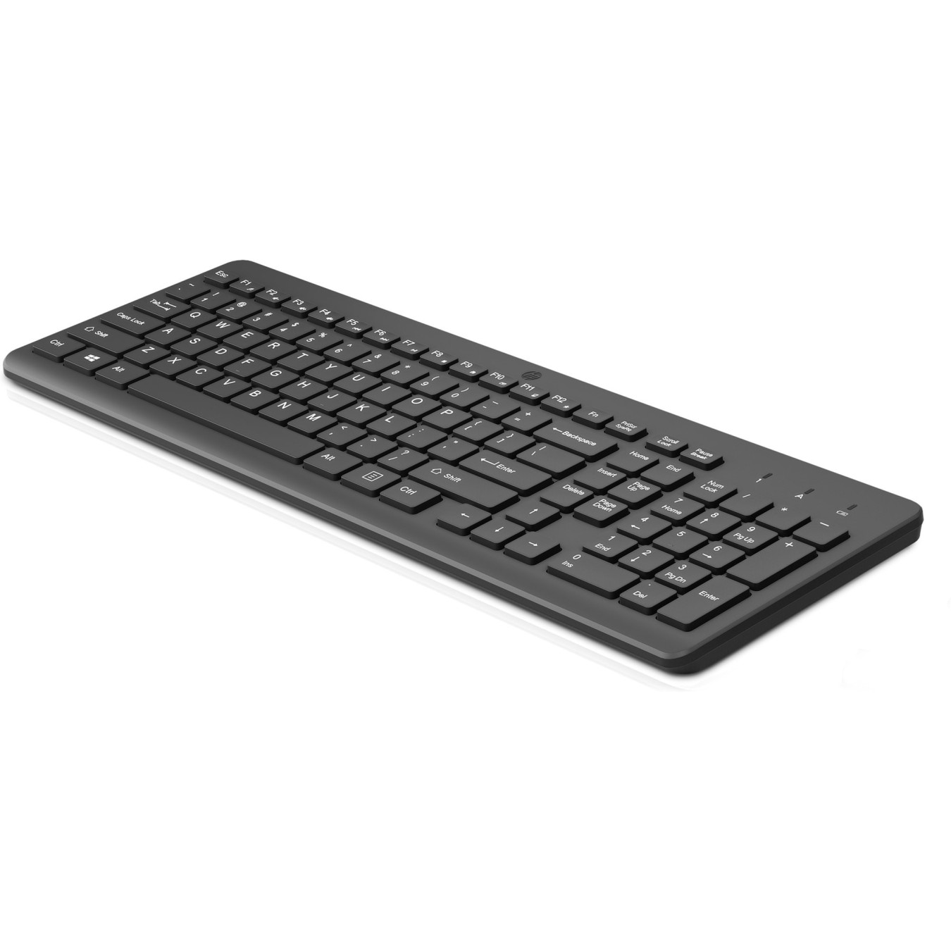 HP 225 Wireless Keyboard - Full-size (100%) RF 2.4GHz - Touchpad, Numeric Keypad, Black — Buy in Cyprus with Fast Delivery