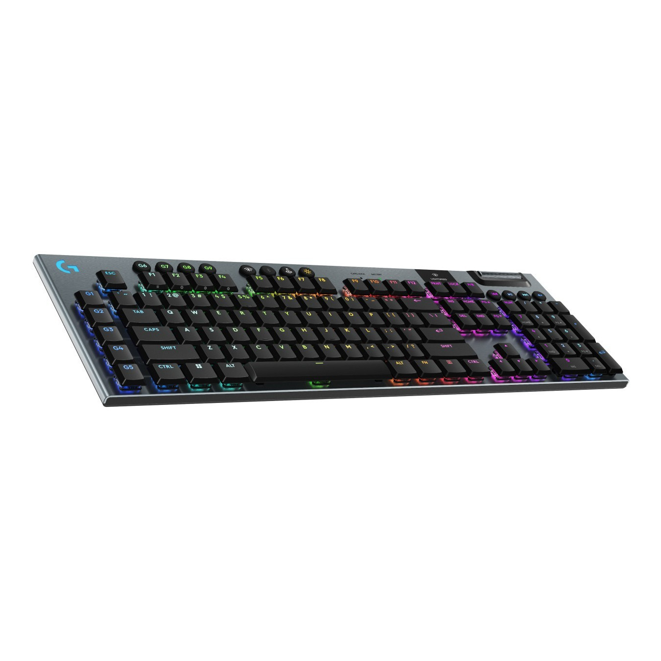 Logitech G915 X LIGHTSPEED Wireless Gaming Keyboard - Black - Low-Profile GL Clicky, Per-Key RGB, US Layout