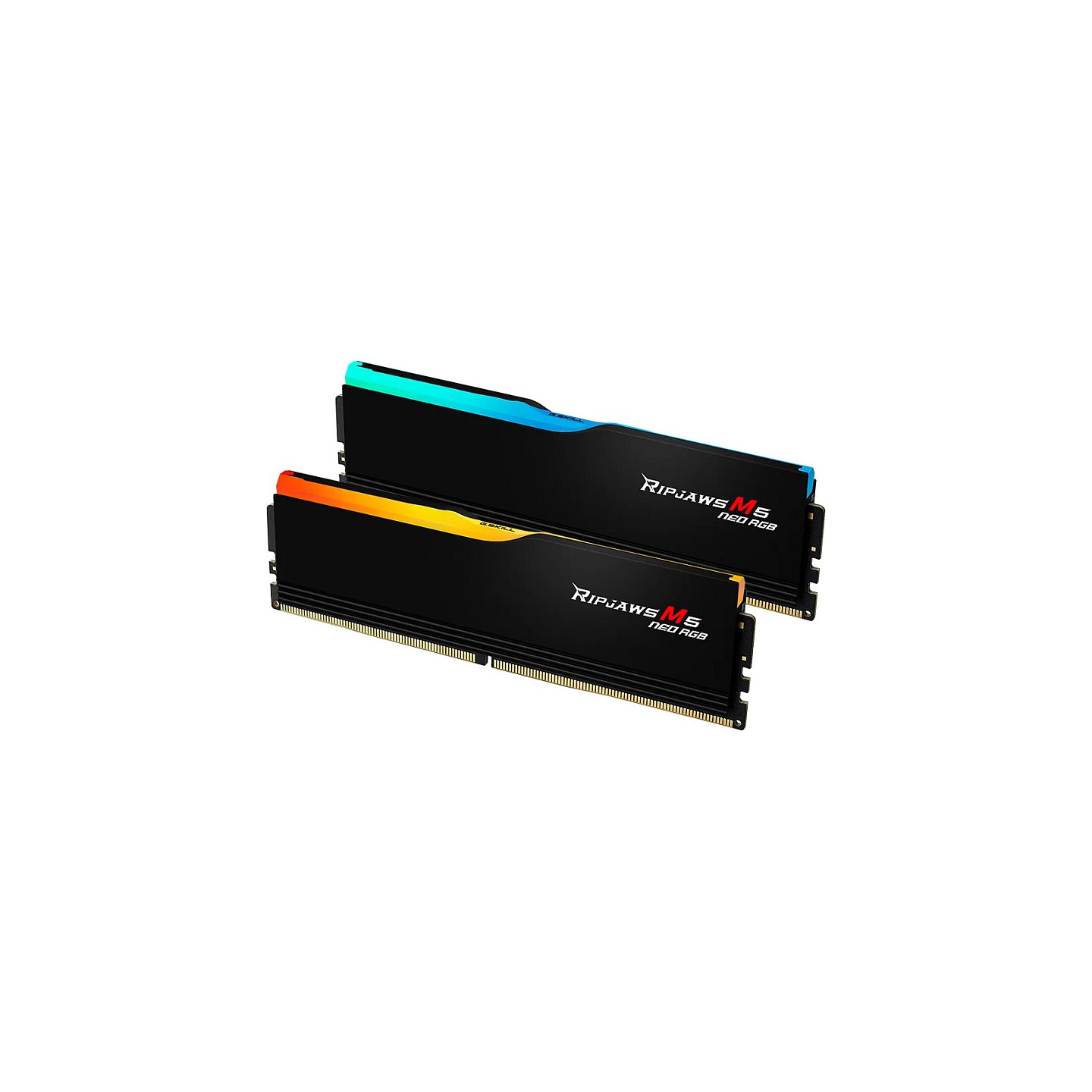 64GB G.Skill DIMM 6000 (2x 32 GB) Dual-Kit (schwarz. F5-6000J3636F32GX2-RM5NRK. Ripjaws M5 Neo RGB. AMD EXPO)