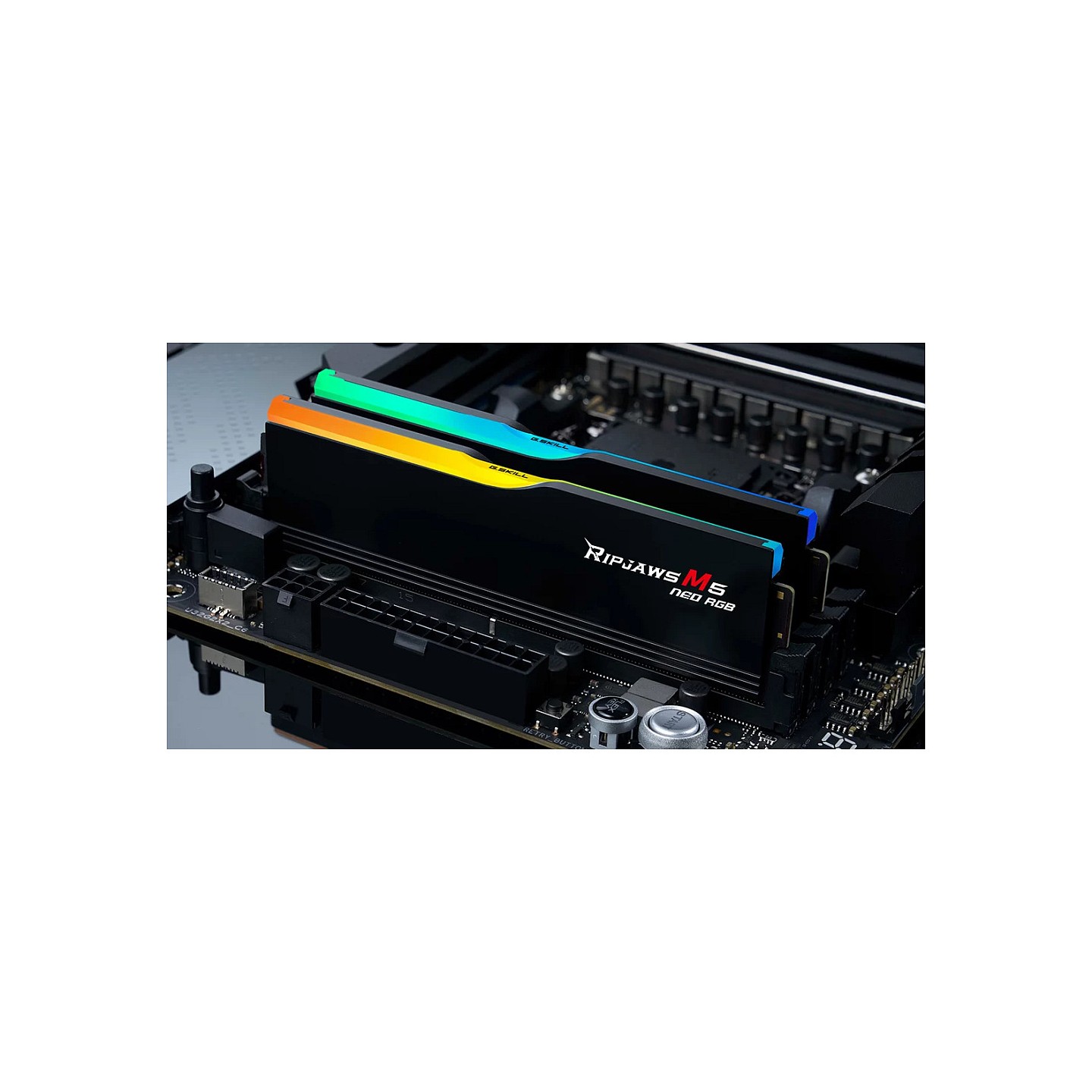 64GB G.Skill DIMM 6000 (2x 32 GB) Dual-Kit (schwarz. F5-6000J3636F32GX2-RM5NRK. Ripjaws M5 Neo RGB. AMD EXPO)
