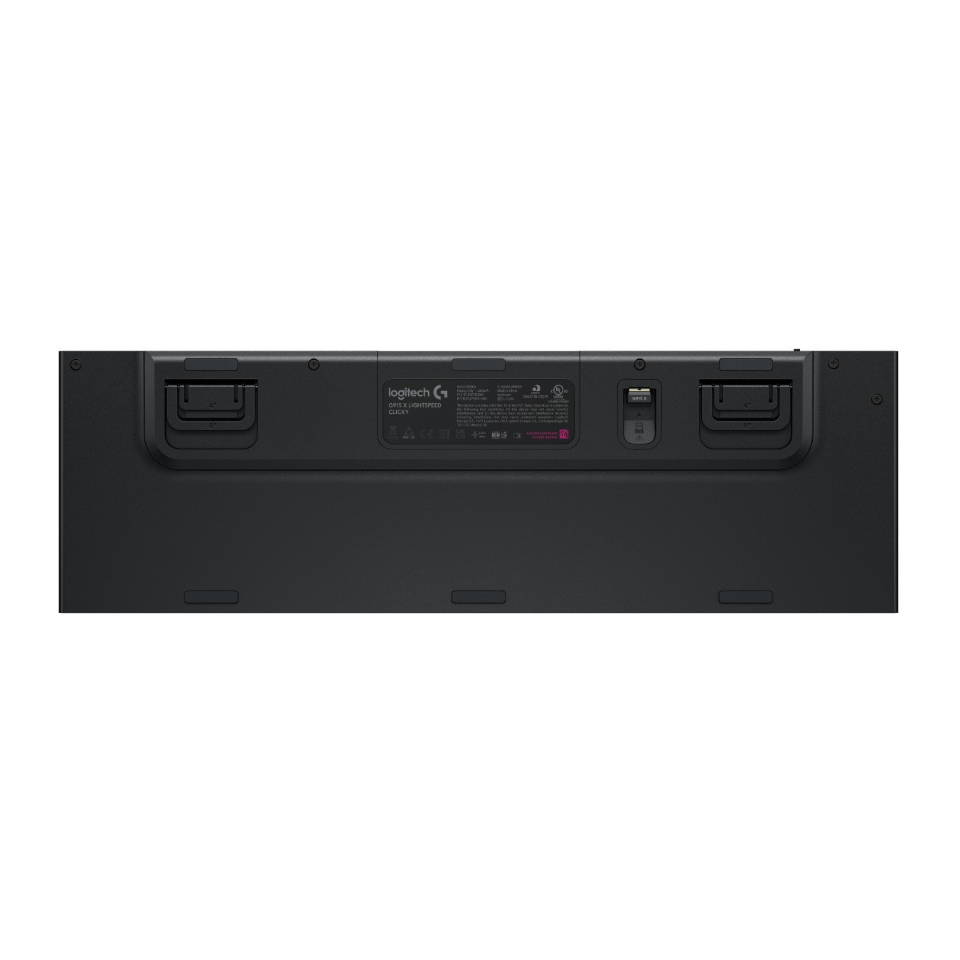 Logitech G915 X LIGHTSPEED Wireless Gaming Keyboard - Black - Low-Profile GL Clicky, Per-Key RGB, US Layout