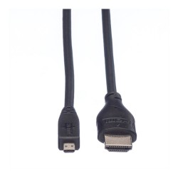 ROLINE HDMI High Speed Kabel mit Ethernet HDMI ST - Micro HDMI ST 2m — Buy in Cyprus with Fast Delivery