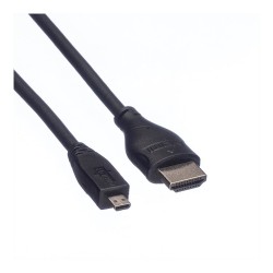 ROLINE HDMI High Speed Kabel mit Ethernet HDMI ST - Micro HDMI ST 2m — Buy in Cyprus with Fast Delivery