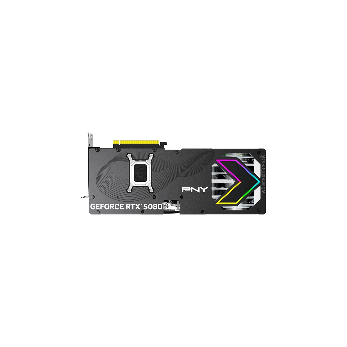 PNY GeForce RTX 5080 - VCG508016TFXXPB1-O - Black ARGB, 16GB GDDR7, OC (2775 MHz boost), PCIe 5.0, 3-fan