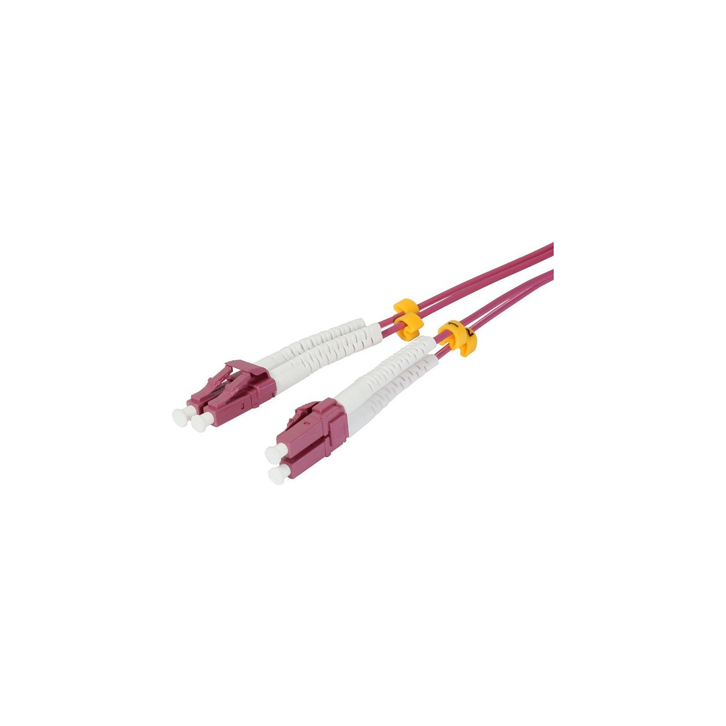 Synergy21 LWL-2-Faser-Patchk. 0.25mtr.LC-LC. 50 125um.OM4. AD2mm. flexible Knickschutztülle.