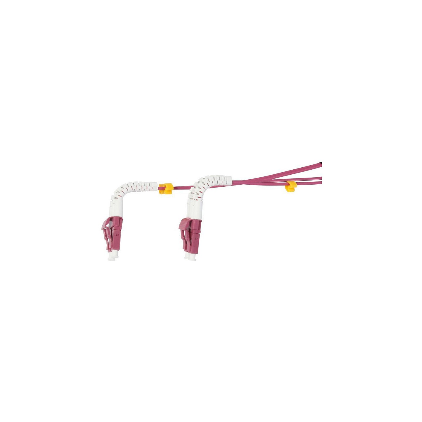 Synergy21 LWL-2-Faser-Patchk. 0.25mtr.LC-LC. 50 125um.OM4. AD2mm. flexible Knickschutztülle.